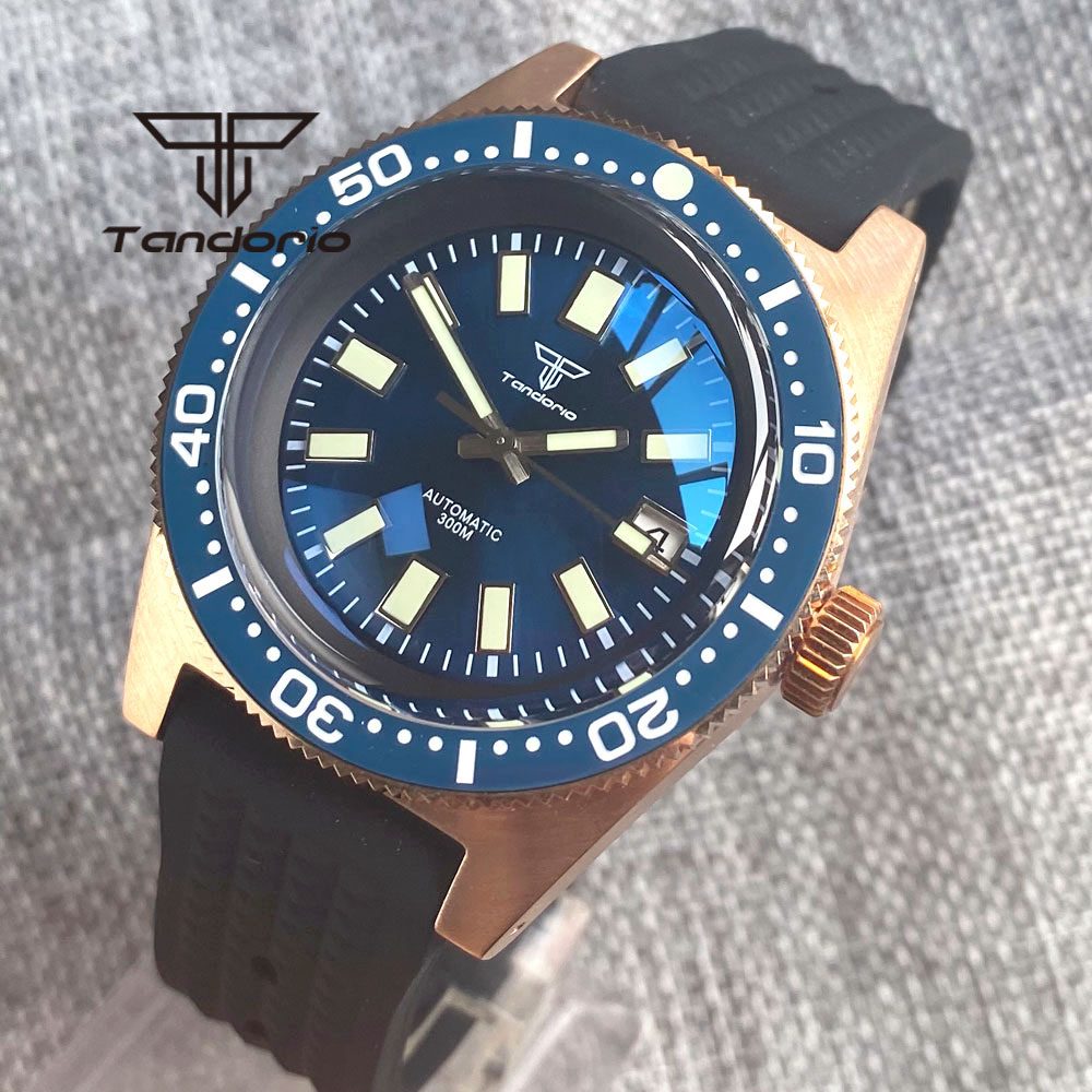 Tandorio 62 MAS CUSN8 Solid Br - Rubber Strap Diver recension och pris