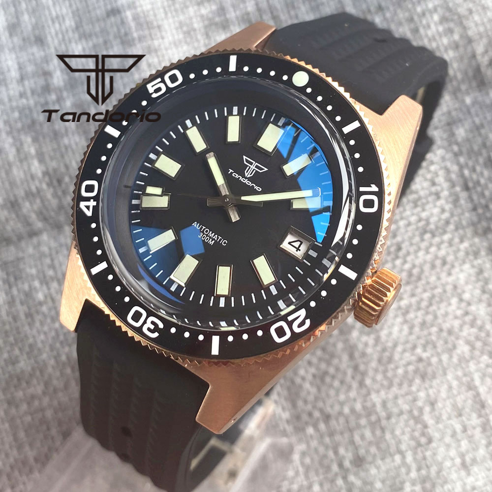 Tandorio 62 MAS CUSN8 Solid Br - Rubber Strap Diver recension och pris
