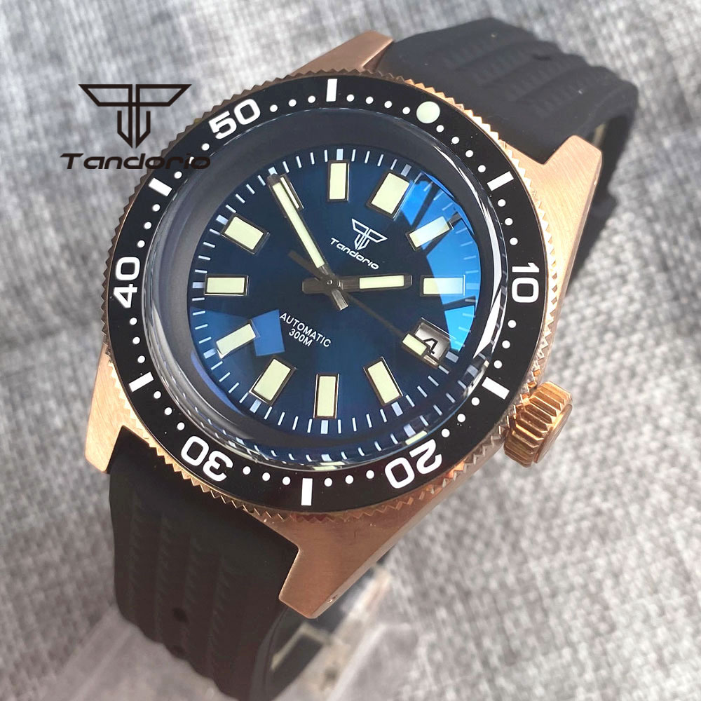 Tandorio 62 MAS CUSN8 Solid Br - Rubber Strap Diver recension och pris