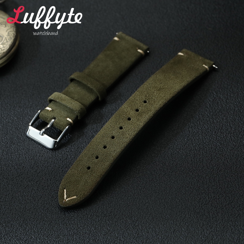 Vintage Suede Leather Watch Ba - Suede Strap Watch recension och pris