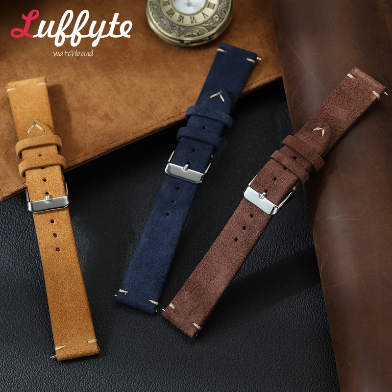 Vintage Suede Leather Watch Ba - Suede Strap Watch recension och pris
