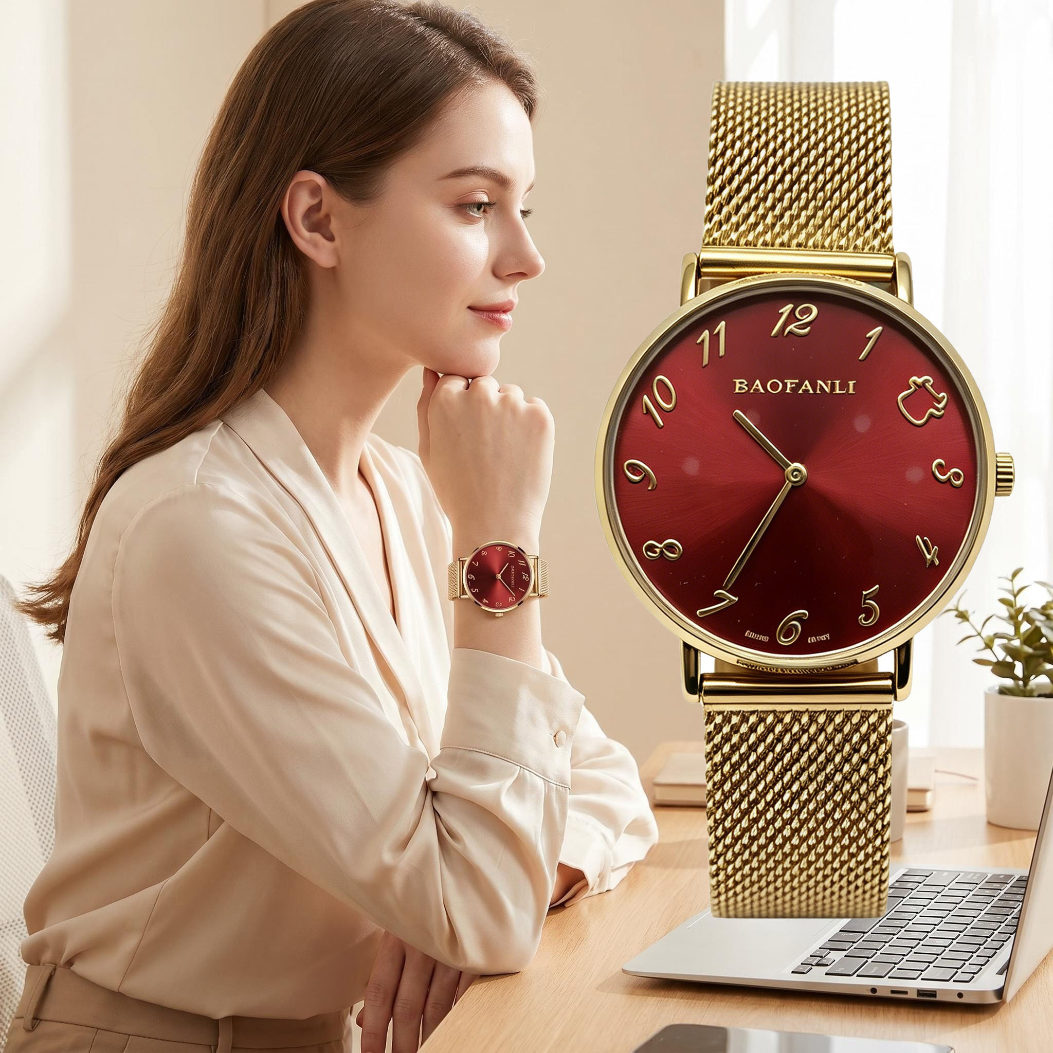BAOFANLI Women's Quartz Watch, - Mesh Strap Metal recension och pris