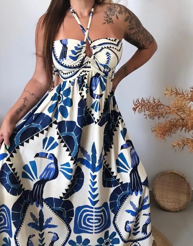 Summer Dress Woman  Vintage Tr - Tropic Strap Vintage recension och pris