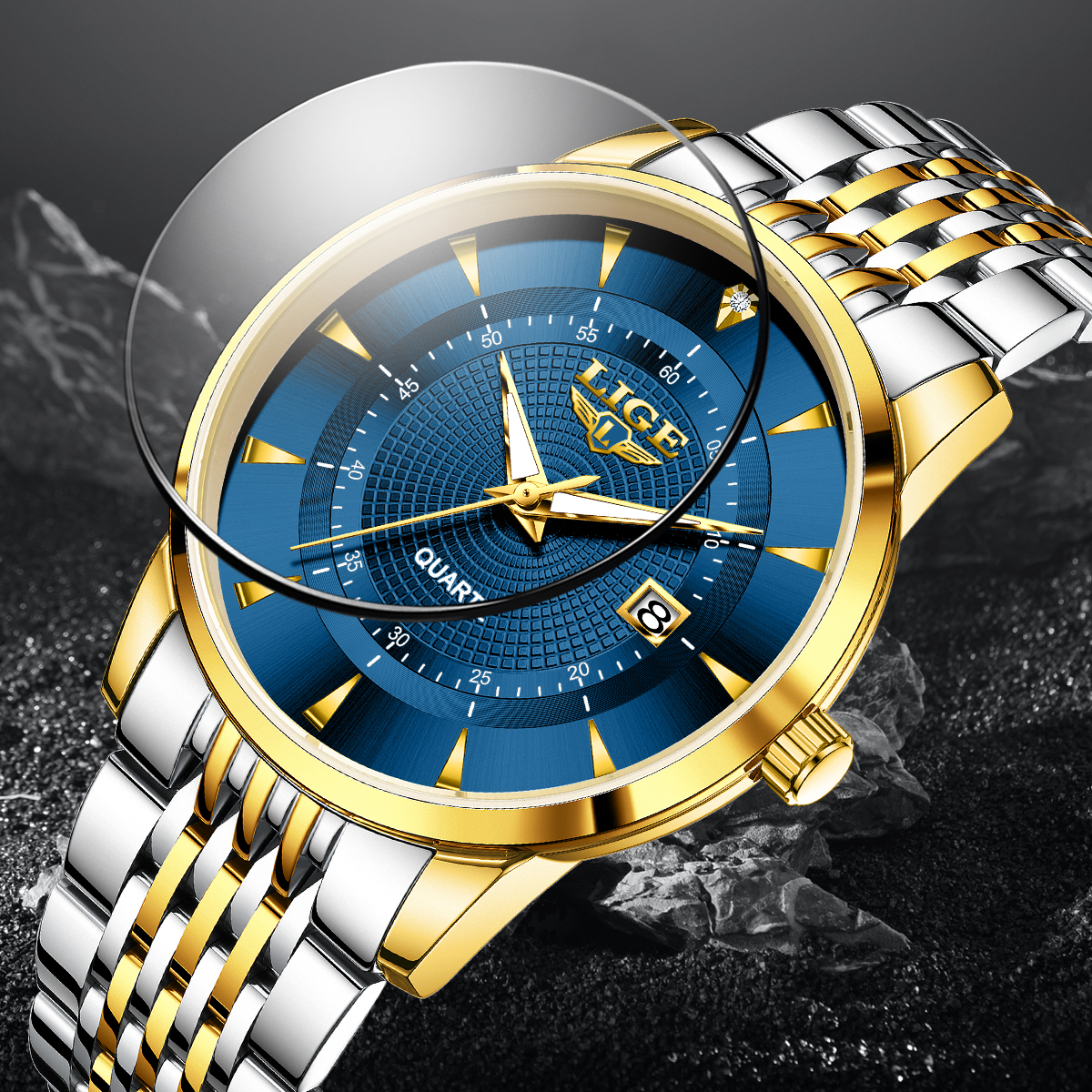 LIGE New 2026 Luxury Man Watch - Stainless Bracelet Diver recension och pris