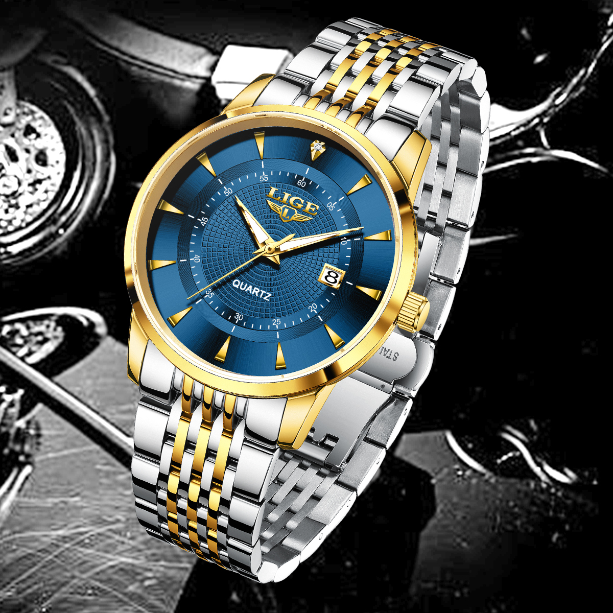 LIGE New 2026 Luxury Man Watch - Stainless Bracelet Diver recension och pris