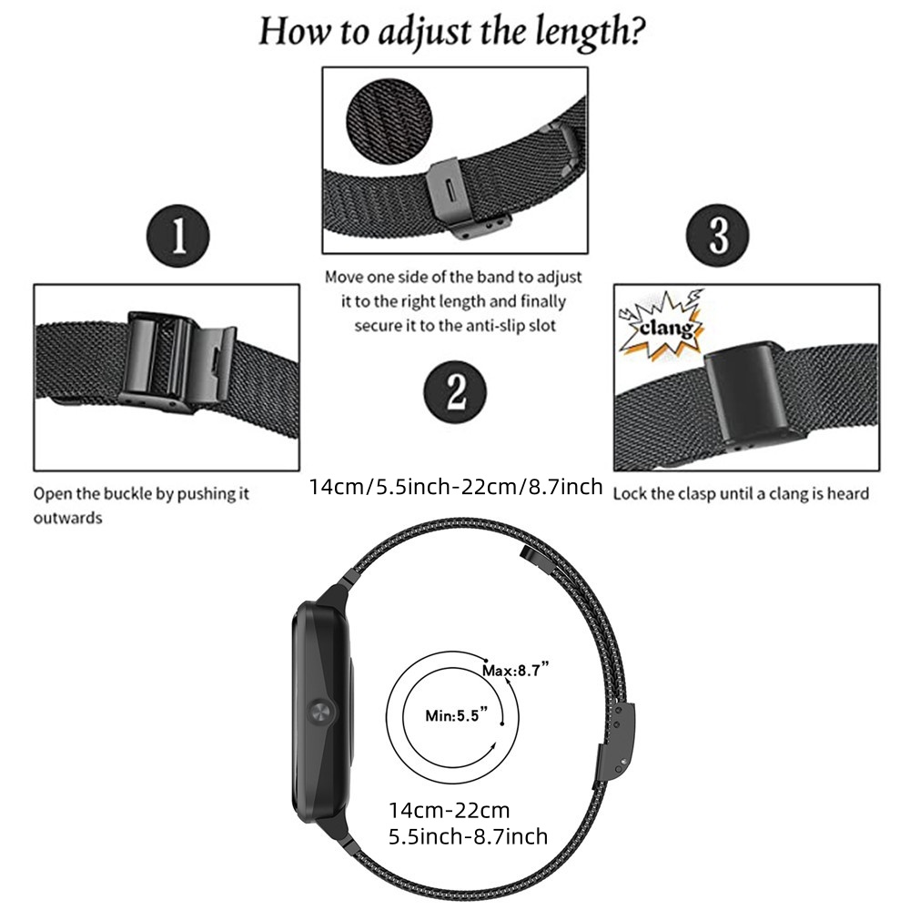 Metal Bands for Garmin Venu X1 - Mesh Strap Metal recension och pris