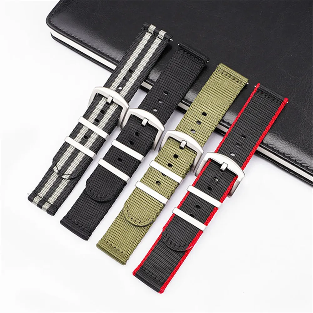 18/20/22/24mm Nylon Strap Men  - Canvas Strap Watch recension och pris