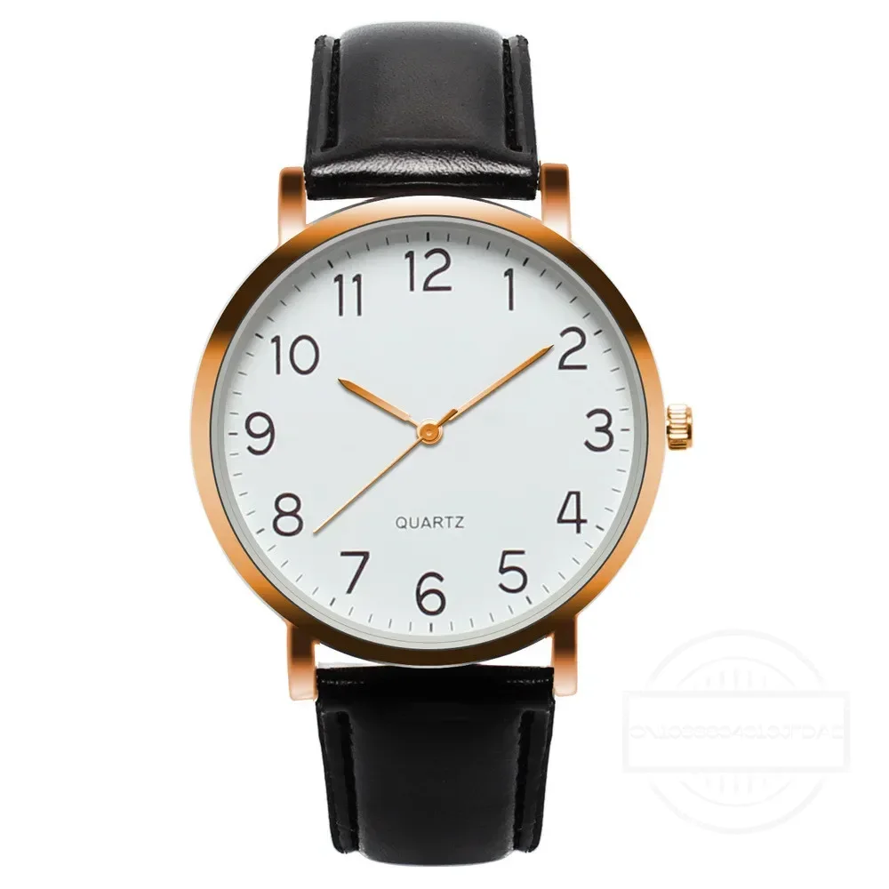 Men Watches Simple Business An - Leather Watch Band Men recension och pris