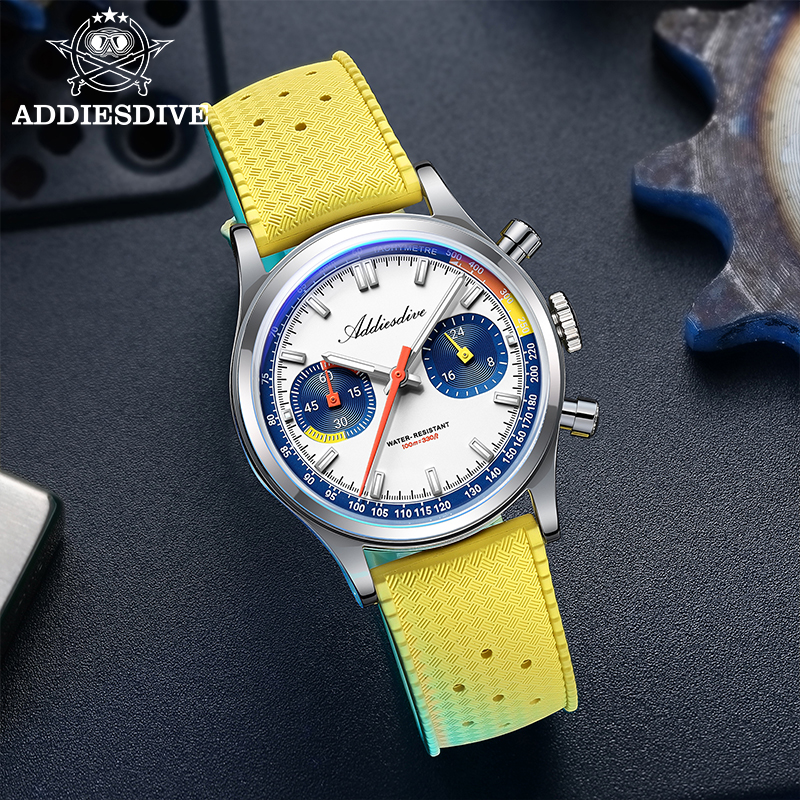 ADDIESDIVE Fashion Men's Quart - Rubber Strap Diver recension och pris