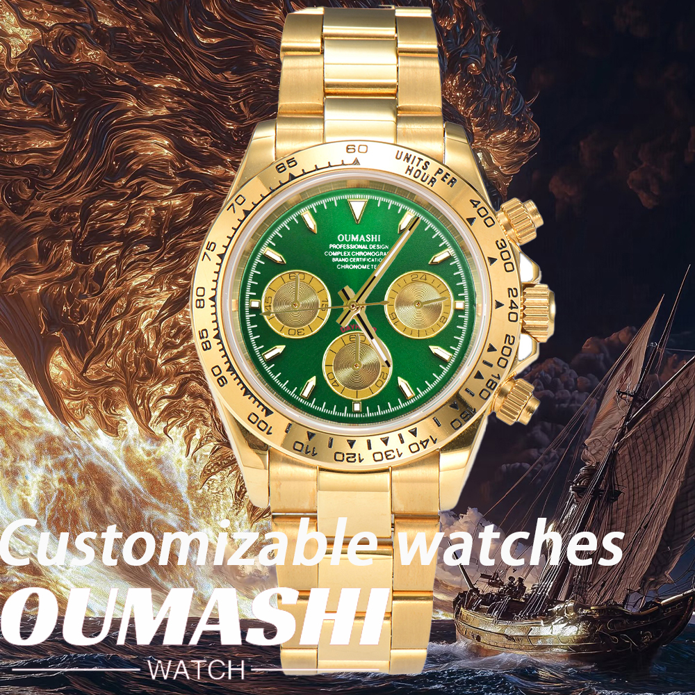 Customized 39mm VK63 Watch Men - Stainless Bracelet Diver recension och pris