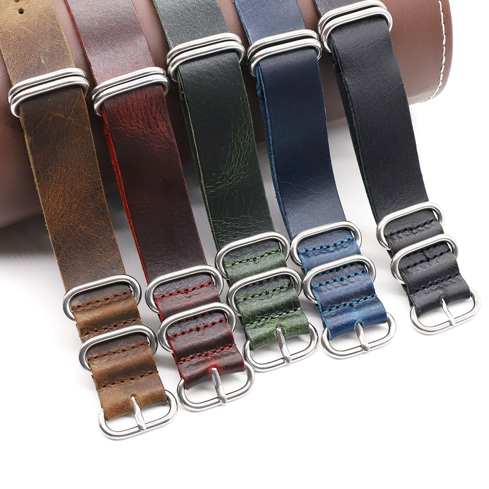 Genuine Leather Watch Band 18m - Nato Strap Nylon recension och pris