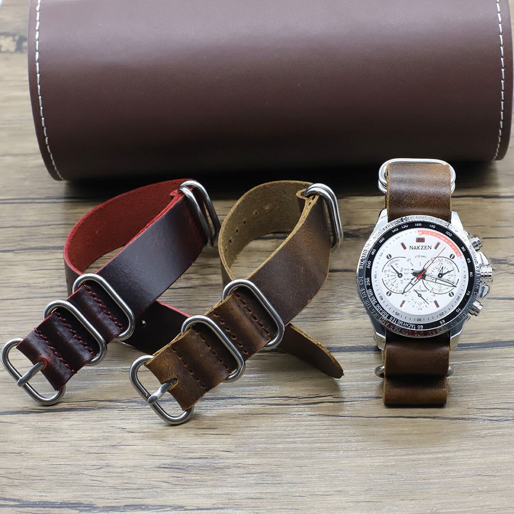 Genuine Leather Watch Band 18m - Nato Strap Nylon recension och pris