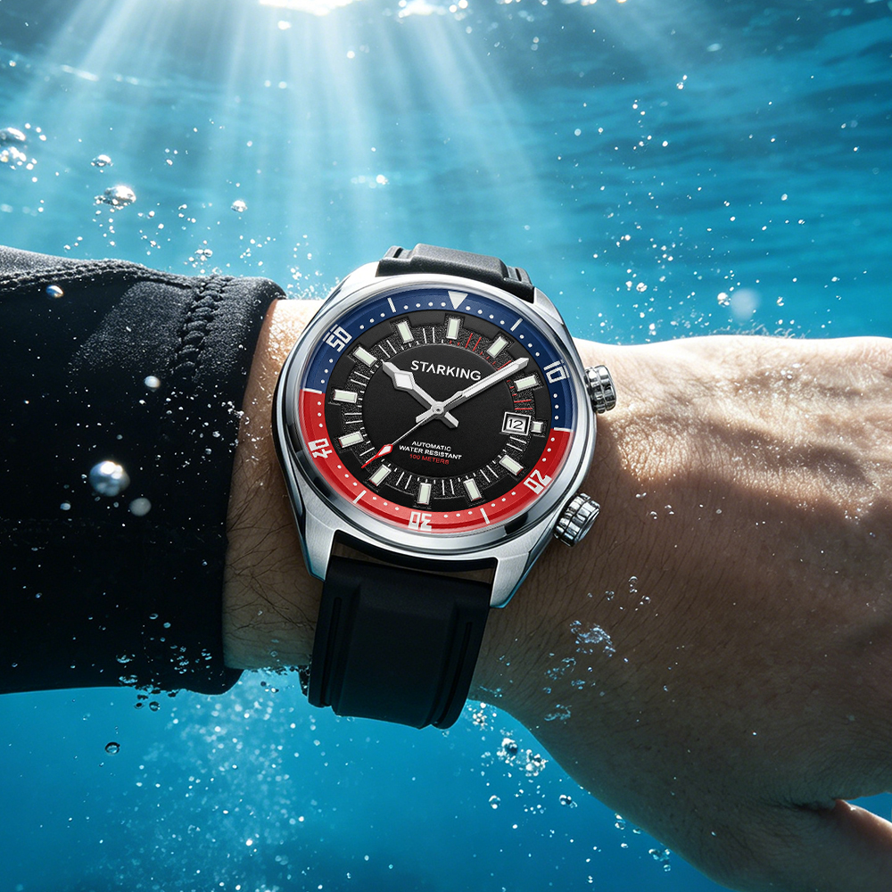 STARKING Men's Automatic 8215  - Rubber Strap Diver recension och pris