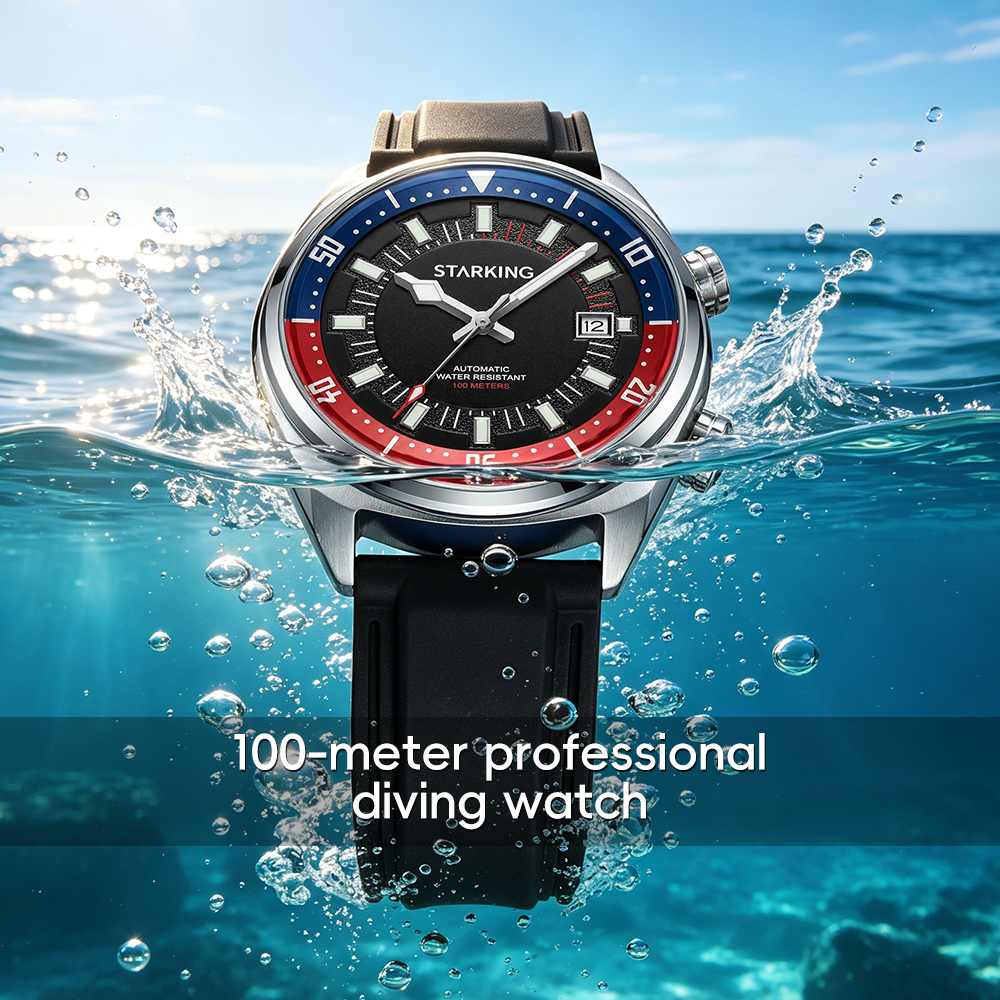 STARKING Men's Automatic 8215  - Rubber Strap Diver recension och pris