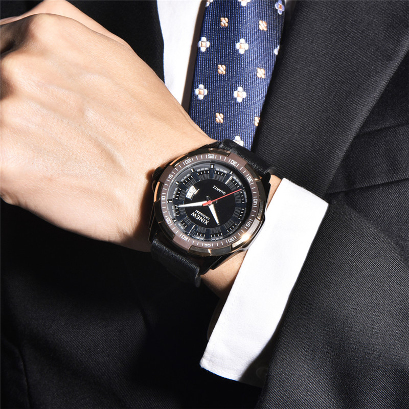 Men XINEW Brand Watches Studen - Leather Watch Band Men recension och pris