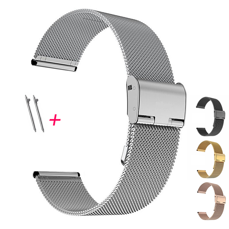 14/16/18/20/22/22mm Milanese L - Mesh Strap Metal recension och pris