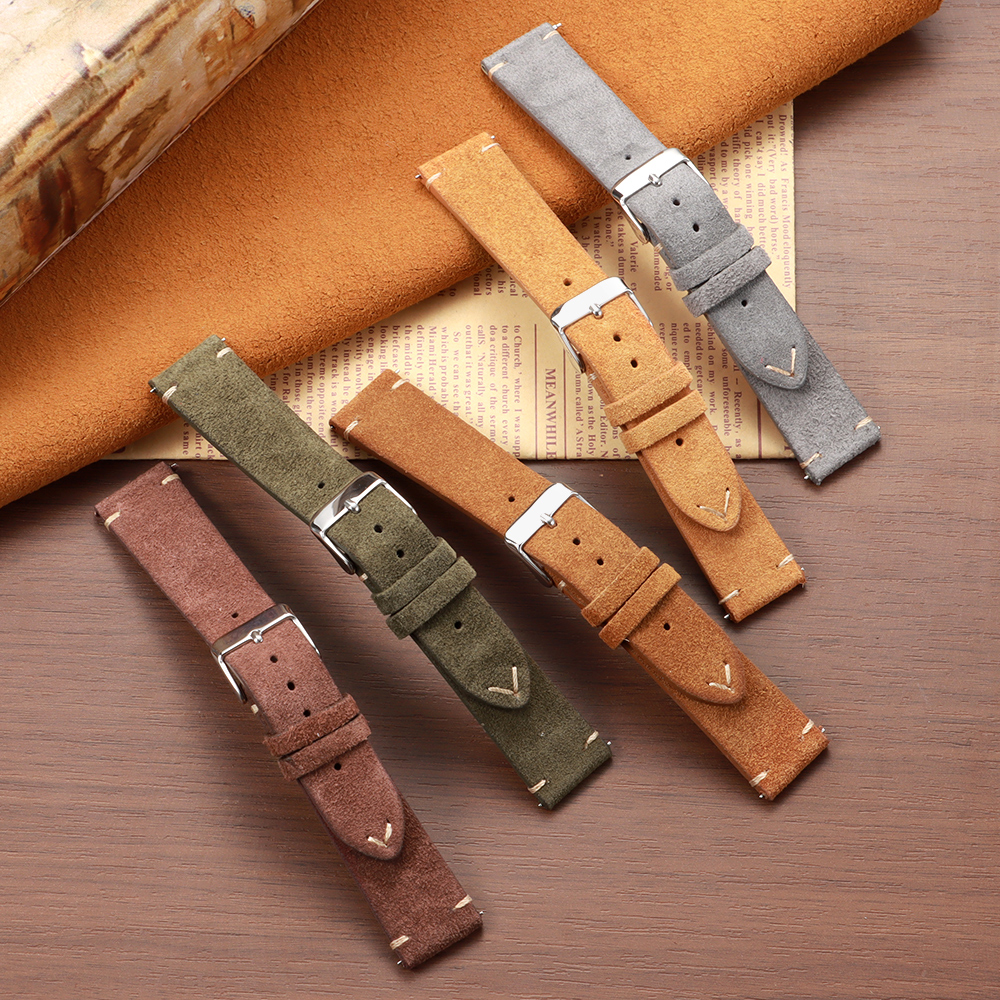 14 16 18 19 20 21 22mm Quick R - Suede Strap Watch recension och pris