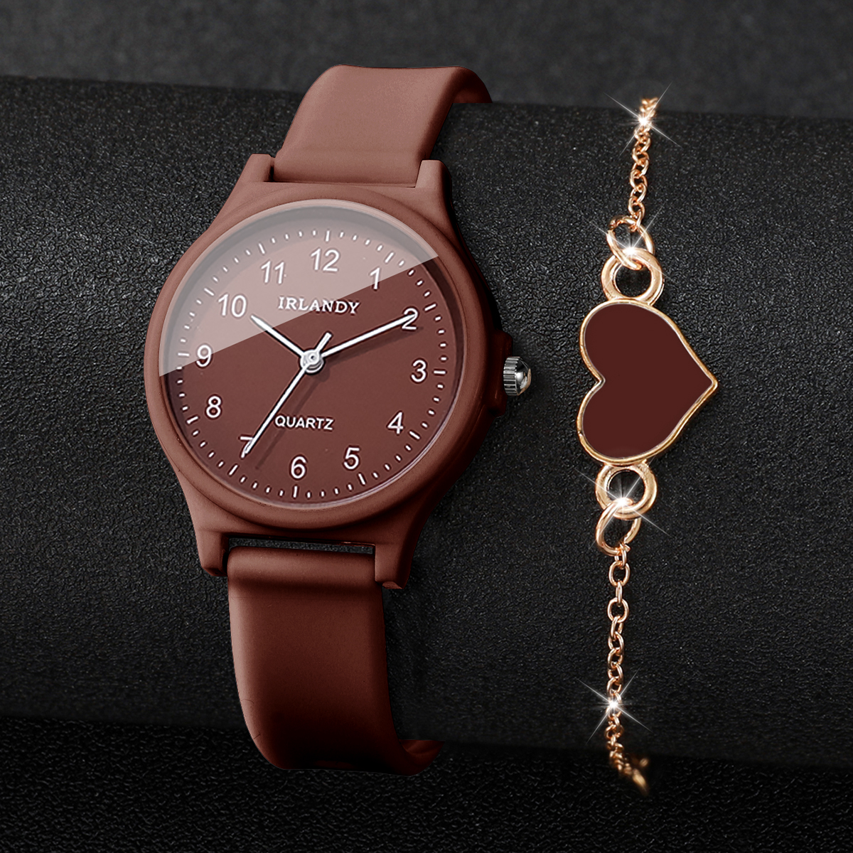 2PCS Fashion Arabic Dial Women - Silicone Band Women recension och pris