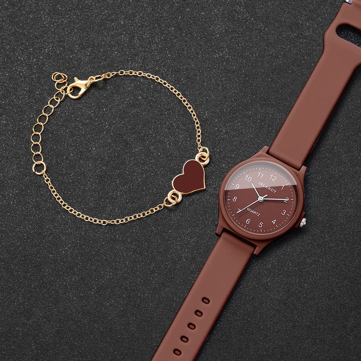 2PCS Fashion Arabic Dial Women - Silicone Band Women recension och pris