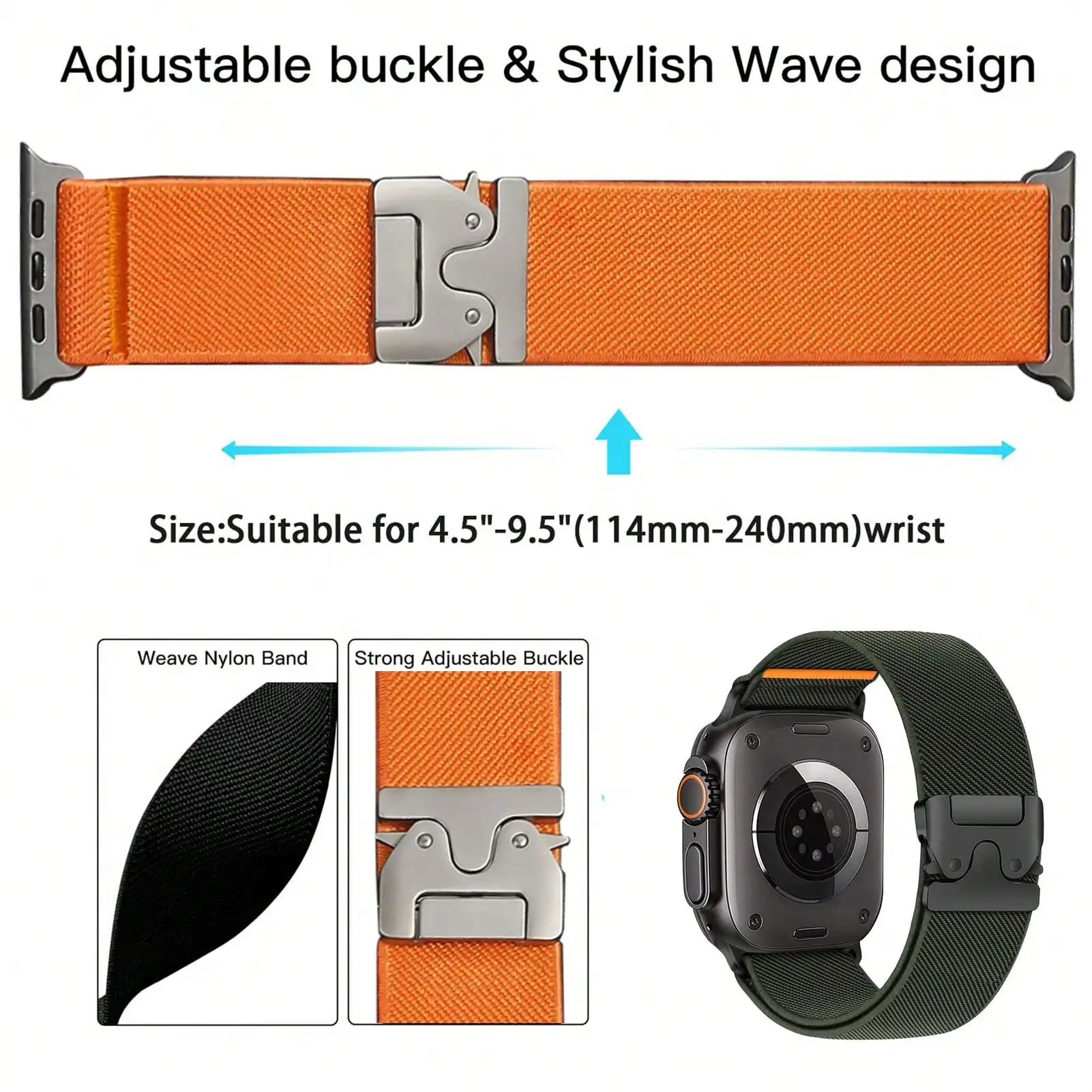 Elastic Sport Bands Compatible - Parachute Strap Elastic recension och pris