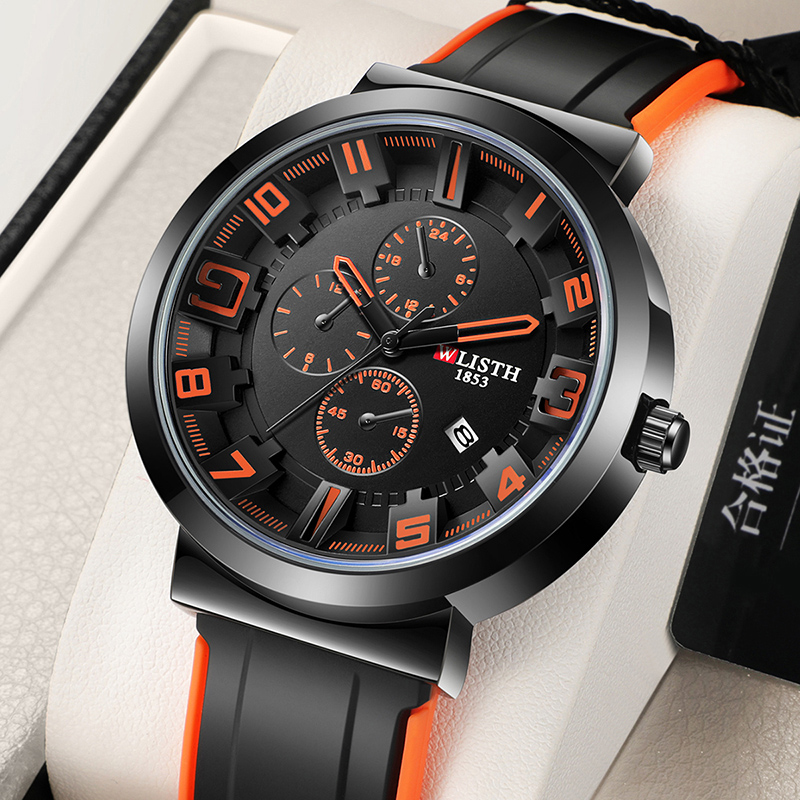 WLISTH Retro Men's Watches Spo - Leather Watch Band Men recension och pris
