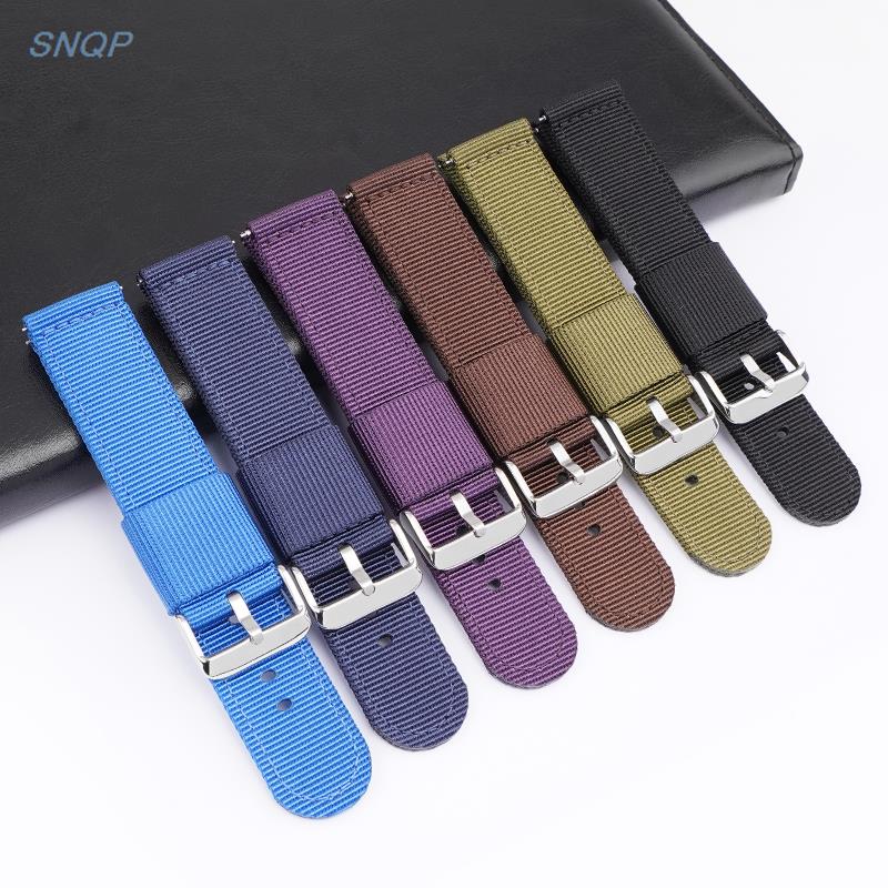 18mm 20mm 22mm 24mm Nylon Canv - Canvas Strap Watch recension och pris