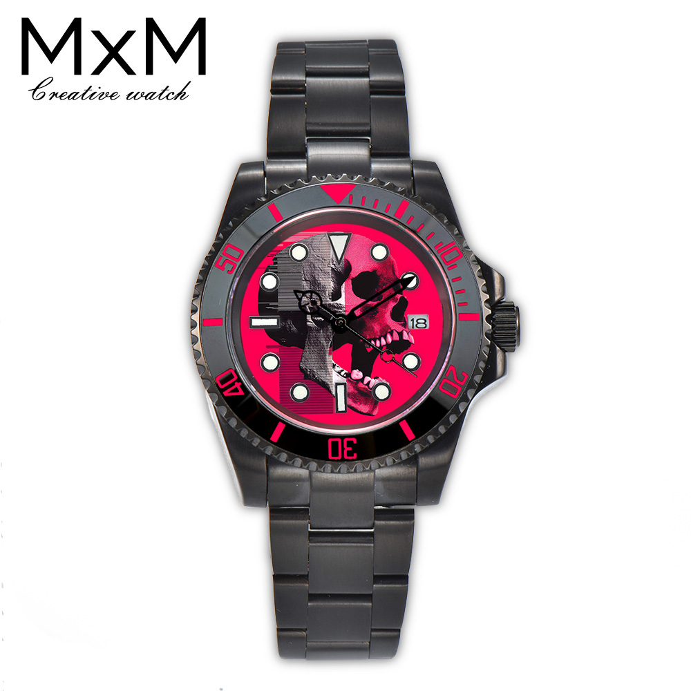 40mm Creative custom NH35 watc - Stainless Bracelet Diver recension och pris