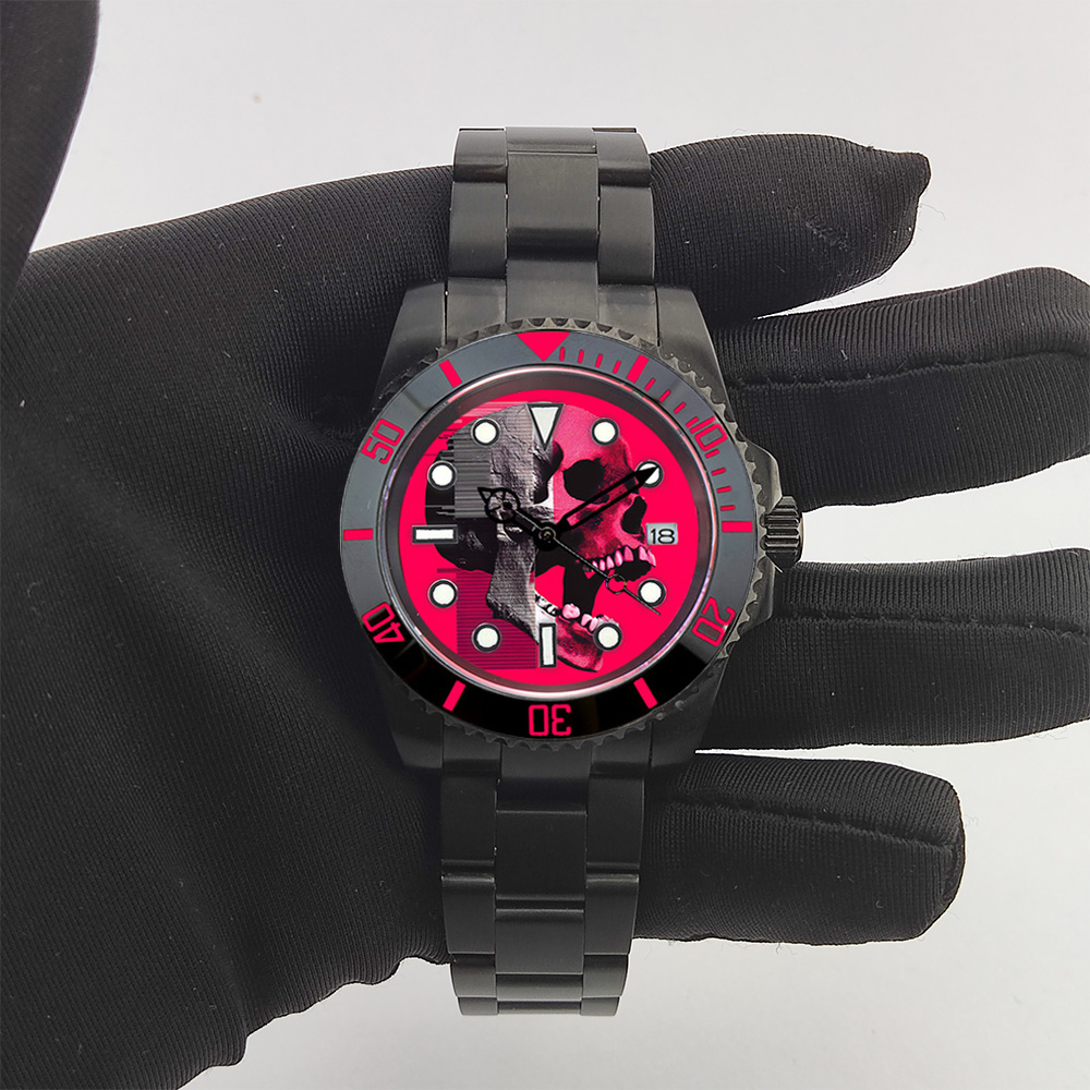 40mm Creative custom NH35 watc - Stainless Bracelet Diver recension och pris