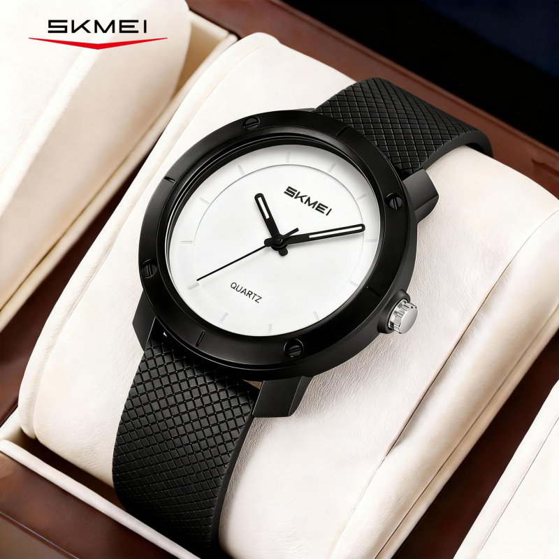 SKMEI trendy classic round stu - Canvas Strap Watch recension och pris